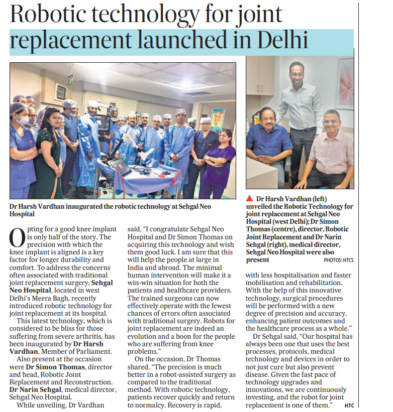 robotic joint replacement in Delhi