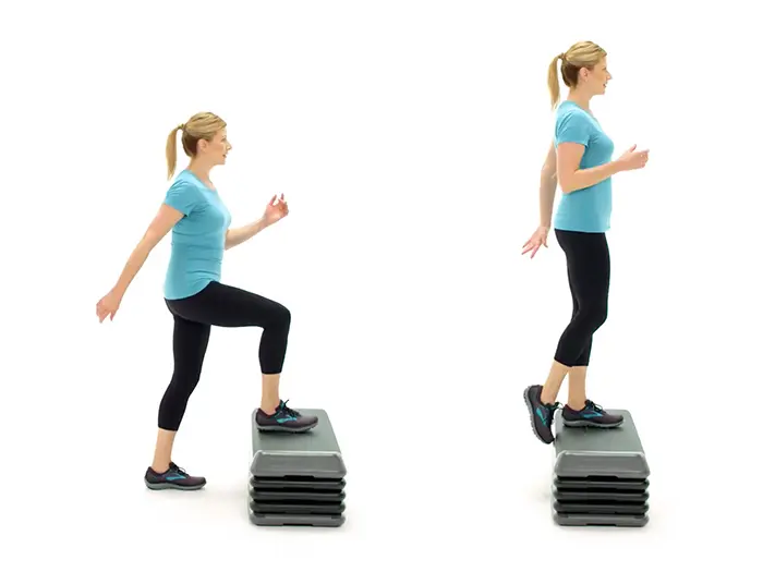 step up excercise for knee replacement